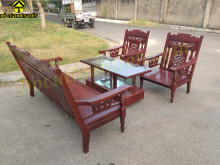 Bộ Salon Nâu Đỏ Xưa