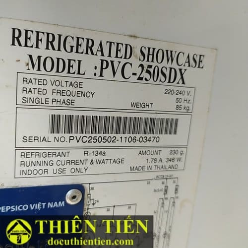 Tủ Mát Pepsi 250L