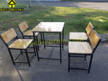 Bộ Bàn Ghế Cà Phê Đơn Giản