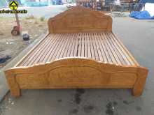 Giường Gỗ Sồi 1M4