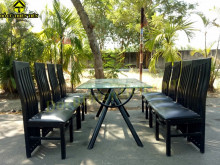 Bộ Bàn Ăn 8 Ghế Bàn Kính – ảnh 2