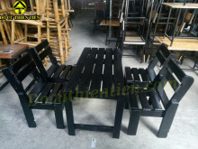 Bộ Bàn Ghế Nhỏ Đen – ảnh 2