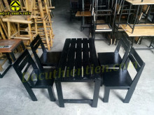 Bộ Bàn Ghế Nhỏ Đen – ảnh 3