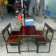 Bàn Ghế Nhậu Nâu Cao