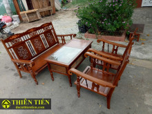 Bộ Salon Gỗ Xưa Kết Hợp