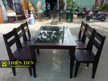 Bộ Nhậu Gỗ 6 Ghế