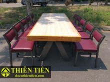 Bộ Bàn 10 Ghế Tím