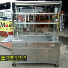 Tủ Bán Hàng Inox Lớn 140X70X200=Nxrxc