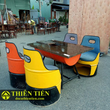 Bộ Bàn Ghế Thùng Phi