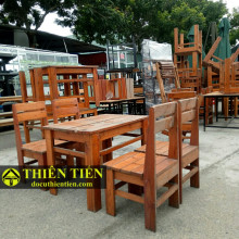 Bộ Bàn Ghế Gỗ Thông Thấp