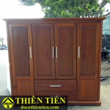 Tủ Áo Quần Gỗ 4 Cánh