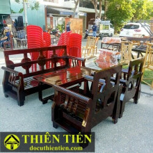Salon Gỗ Màu Nâu Đen