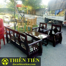Bộ Salon Nâu Đen – ảnh 3