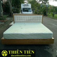 Giường Gỗ Đầu Bọc Nệm