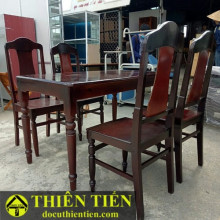 Bộ Bàn Ăn 4 Ghế Gỗ