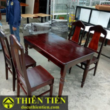 Bộ Bàn Ăn 4 Ghế Gỗ – ảnh 2