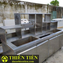 Bồn Rửa Kèm Kệ Inox Lớn