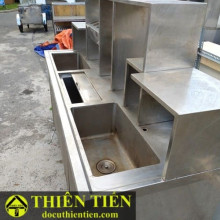 Bồn Rửa Kèm Kệ Inox Lớn – ảnh 2