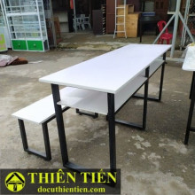 Bộ Bàn Ghế Dài Trắng