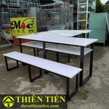 Bộ Bàn Ghế Dài Trắng – ảnh 2