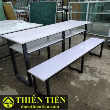 Bộ Bàn Ghế Dài Trắng – ảnh 3
