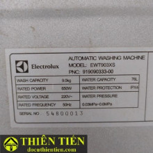 Máy Giặt 9Kg Electrolux