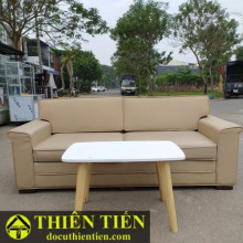 Ghế Sofa Kem Da Cao Cấp