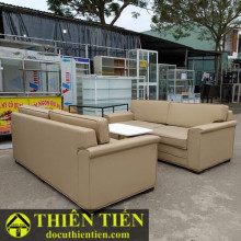 Ghế Sofa Kem Da Cao Cấp – ảnh 2