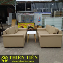 Ghế Sofa Kem Da Cao Cấp – ảnh 3