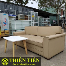 Ghế Sofa Kem Da Cao Cấp – ảnh 4