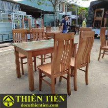 Bàn Ăn 4 Ghế Gỗ Sồi