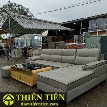 Sofa Da Cao Cấp Xám – ảnh 3