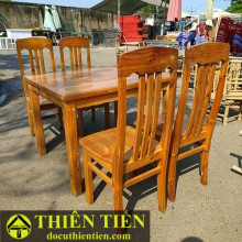 Bàn Ăn 4 Ghế Vàng