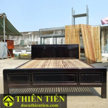 Giường Gỗ 1M6 Đen