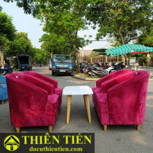 Ghế Nệm Nỉ Hồng – ảnh 1