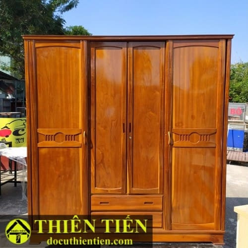 Tủ Áo Quần Gỗ Dỗi 4 Cánh