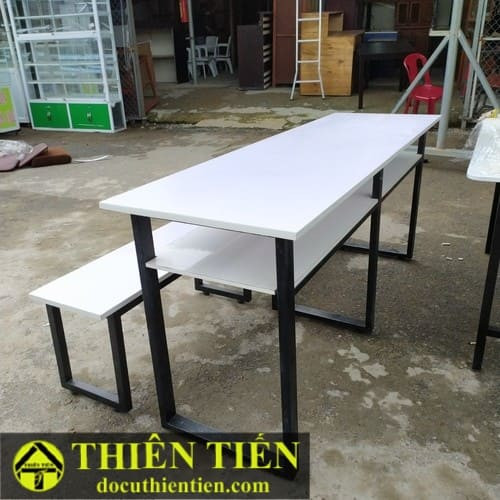 Bộ Bàn Ghế Dài Trắng