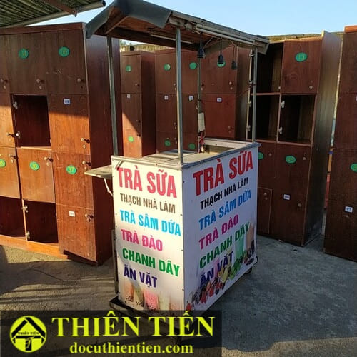 Tủ Trà Sữa Nhôm Kính